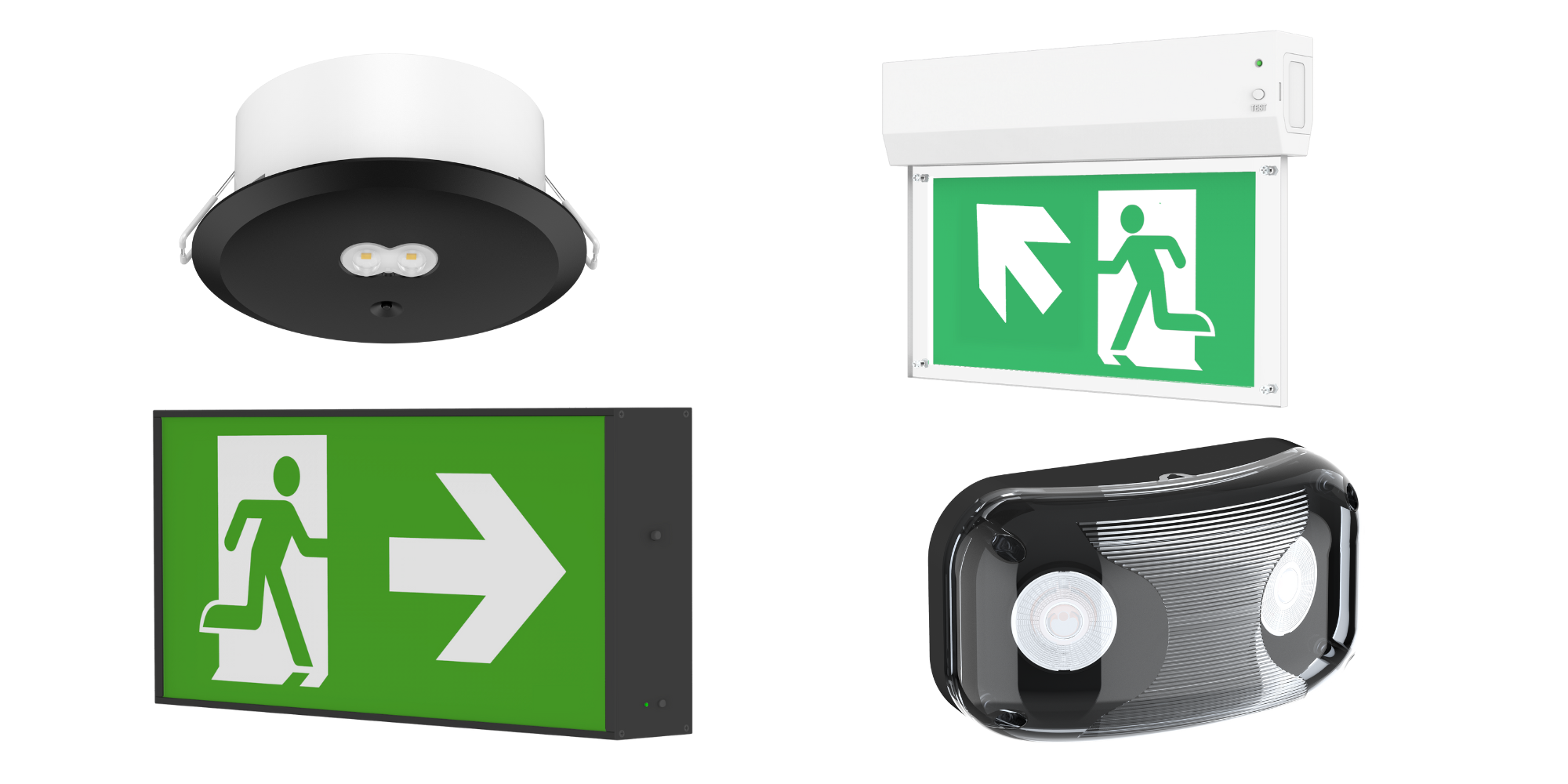 for emergency lighting and evacuation route indicators
